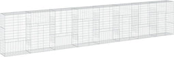 vidaXL - Schanskorf - 800x50x150 - cm - gegalvaniseerd - ijzer - zilverkleurig