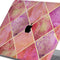 Lunso Geschikt voor MacBook Air 13 inch M1 (2020) cover hoes - case - Diamond Rose