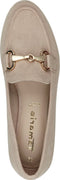 Tamaris dames loafers - elastische instap met gesp - beige - Maat 39