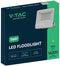 V-TAC VT-44106 - LED Schijnwerper - 160lm/w IP65 Waterdicht 100W 16000 Lumen 4000K - Zwart