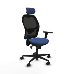 Jorquera Piqueras y Crespo 3D036N2 - Bureaustoel met hoofdsteun - Verstelbare hoogte ademend marineblauw