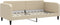 vidaXL - Slaapbank - 90x200 - cm - stof - crèmekleurig