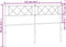 vidaXL - Hoofdbord - 120 - cm - metaal - zwart