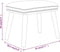 vidaXL - Voetenbank - 45x29,5x35 - cm - stof - en - kunstleer - mosterdgeel