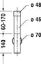 Duravit Happy D. - Wastafelsifon - Messing - Chroom