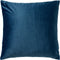 Dutch Decor HILKO - Kussenhoes velvet 45x45 cm - Provincial Blue - blauw - subtiel patroon - effen - met rits