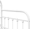 vidaXL - Ligbedframe - Wit - 90x200 - cm - Staal