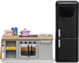 Lundby Poppenhuis Set - Kookeiland Met Koelkast