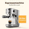 KitchenLove Pistonmachine - RVS Espressomachine - 20 Bar - Stoompijpje