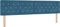 vidaXL - Hoofdbord - met - Kristal - Knoppen, - Geplooid, - Donkerblauw, - 200 - cm, - Fluweel