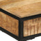 vidaXL - Kaptafel - 100x40x75/120 - cm - Massief - Hout - Ruw - Mango