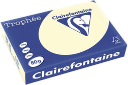 Kopieerpapier Trophee A4 80gr creme 500vel | Pak a 500 vel | 5 stuks