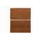 Deurmat DKD Home Decor Bruin Rubber Kokosnoot (75 x 45 x 2,3 cm) (2 Stuks)
