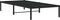 vidaXL - Bedframe - metaal - zwart - 90x190 - cm