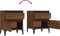 vidaXL - Nachtkastjes - 2 - st - 40x35x50 - cm - bruin - eikenkleur