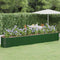 vidaXL - Plantenbak - 440x80x68 - cm - gepoedercoat - staal - groen