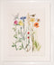 Thea Gouverneur - Borduurpakket met telpatroon - 577 - Voorgesorteerde DMC Garens - Wilde bloemen - Linnen - 20 cm x 26 cm - DIY Kit