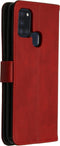 iMoshion Hoesje Geschikt voor Samsung Galaxy A21s Hoesje Met Pasjeshouder - iMoshion Luxe Bookcase - Rood