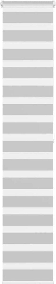 vidaXL - Zebra - rolgordijn - 50x200 - cm - stofbreedte - 45,9cm - lichtgrijs