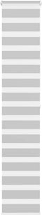 vidaXL - Zebra - rolgordijn - 50x200 - cm - stofbreedte - 45,9cm - lichtgrijs