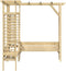 vidaXL - Hoekpergola - met - bank - geïmpregneerd - grenenhout