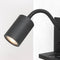 Mexlite wandlamp Upround - wandlamp - dimfunctie - zwart - metaal - 3654ZW
