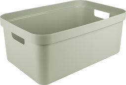 Sunware opbergbox Sigma - kunststof - 45 liter - lichtgroen - opberg dozen/bakken - opbergers - 39 x 59 x 24 cm