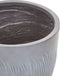 FTERO - Bloempot - Grijs - 35 x 35 x 33 cm - Kleivezel