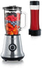 Severin SM 3737 - Multimixer - 500 W 2 snelheden met Smoothie mix & go - geborsteld roestvrij staal zwart