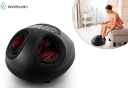 Milanoro Voetmassager - 3 programma's 5 intensiteitsniveaus - Verwarmingsfunctie tot 42°C - Wit