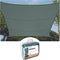 Perel Schaduwdoek - Waterafstotend - 3,6 x 3,6 m - 160 g/m² - Groengrijs