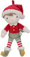 Little Dutch Jim - Kerstboomhangers - Set van 4 pluche hangers - Rood Wit Geel (4 stuks)