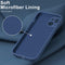 Lunso - Geschikt voor iPhone 15+ / 15 Plus - Hoesje Flexibel silicone Backcover - Donkerblauw