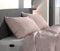 Zohome Kussensloop Lino - Kussenhoes van 50x50 cm - 1 stuk - 100% Katoen - Roze