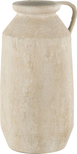 J-Line vaas Oor Spikkel - keramiek - grijs - large - 45.00 cm hoog