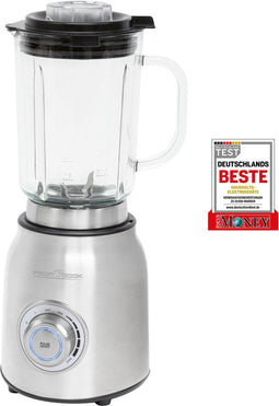ProfiCook UM 1207 - RVS Blender - 1200Watt - 1,75 liter - Glazen Mengbeker