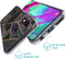 iMoshion Hoesje Geschikt voor Samsung Galaxy A40 Hoesje Siliconen - iMoshion Design hoesje - Zwart / Meerkleurig / Goud / Black Graphic