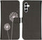 iMoshion Hoesje Geschikt voor Samsung Galaxy A14 (5G) Hoesje Met Pasjeshouder - iMoshion Design Softcase Bookcase - Zwart / Dandelion