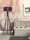 GOOD&MOJO Vloerlamp Java - Bamboe Zwart - Ø50x146cm - - Staande lampen voor Woonkamer - Slaapkamer