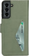Mobiparts Galaxy S21 - Classic Wallet Case - Ruimte voor pasjes - Groen