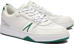 Lacoste L.001 - Lage Sneakers - Vetersluiting - Wit/Groen - Maat 43