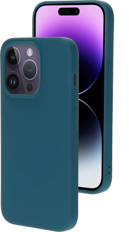 Mobiparts iPhone 14 Pro - Silicone Cover - Soft-touch - Blueberry Blue