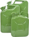 Carpoint Benzinekan - Metalen jerrycan 20L - Lekvrije beugelsluiting - Groen