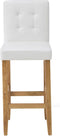 Set van 2 barstoelen MADISON Kunstleer Gebroken wit