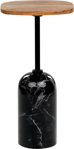 Bijzettafel lichthout/zwart OASIS