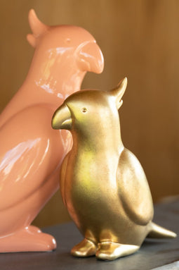 J-Line figuur Kaketoe - keramiek - goud