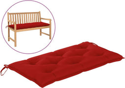 vidaXL - Tuinbankkussen - 100x50x7 - cm - oxford - stof - rood