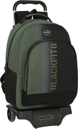 Schoolrugzak met Wielen BlackFit8 Gradient Zwart Militair groen (32 x 42 x 15 cm)