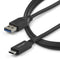 Startech.com 1m - USB-C naar USB-A kabel M/M - 100cm - Zwart