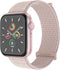 imoshion Nylon⁺ bandje - Geschikt voor Apple Watch 1, 2, 3, 4, 5, 6, 7, 8, 9, 10, SE, Ultra (2) - 44/45/46/49 mm - Lichtroze - One Size